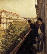 Gustave Caillebotte The man stand on the terrace France oil painting artist